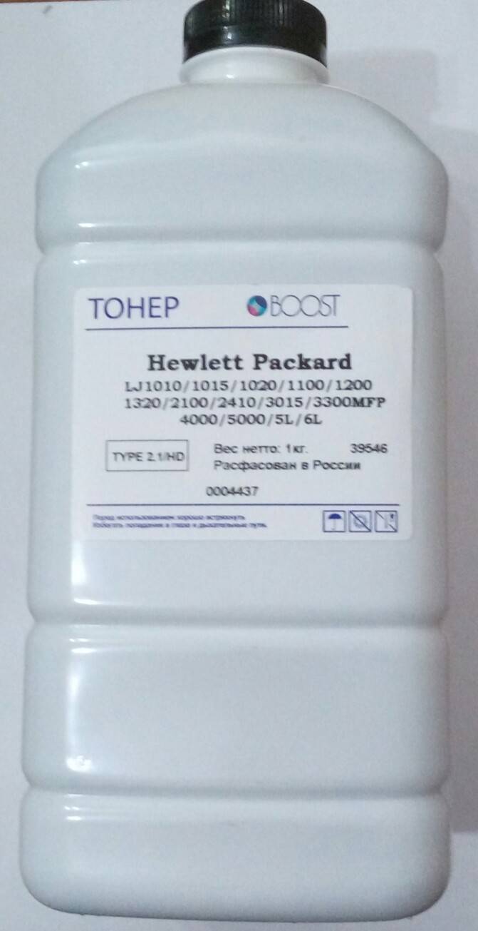 Тонер универсальный HP LJ1200/1020/1320 (Boost) HD Type 2.1, 1 кг/кан.