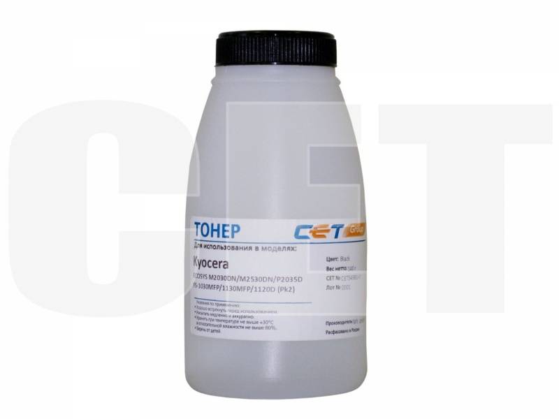 Тонер PK2 для KYOCERA ECOSYS M2030DN/M2530DN/P2035D, FS-1030MFP/1130MFP/1120D (Mitsubishi), 140г/бут, (унив.), CET5498140