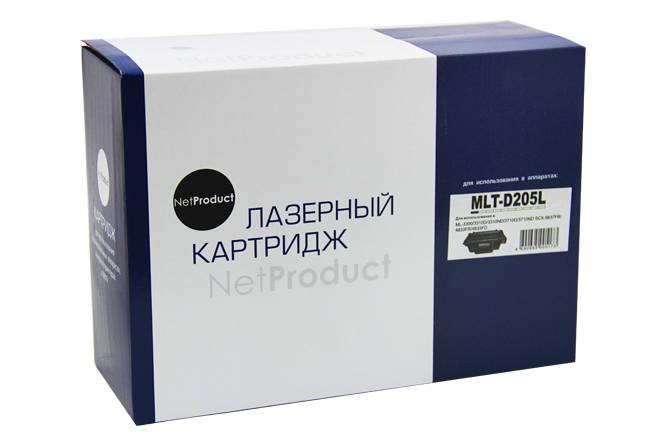 Картридж NetProduct (N-MLT-D205L) для Samsung ML-3310D/3310ND/3710D/3710ND/SCX-4833, 5K