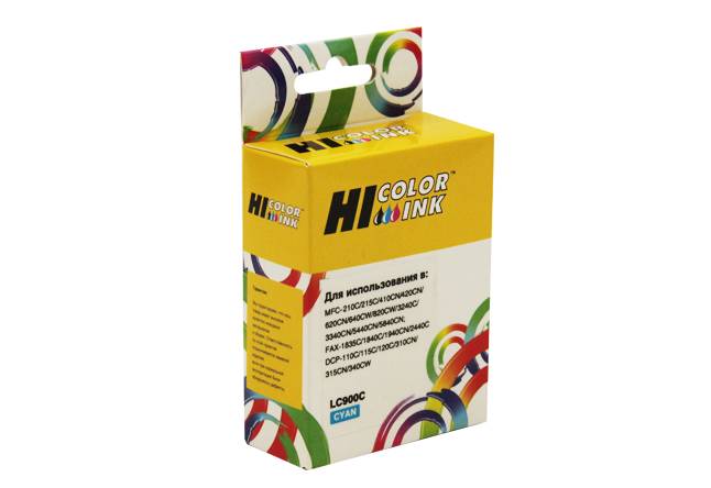 Картридж Hi-Black (HB-LC-900C) для Brother DCP-115C/120С/MFC-210C/410СN, C