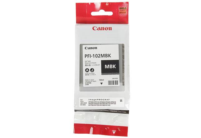 Картридж для плоттера Canon iPF500/ iPF600/iPF610 (O) PFI-102MBK Matte Black 0894B001