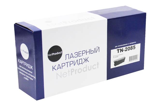 Тонер-картридж NetProduct (N-TN-2085) для Brother HL-2035R, 1,5K