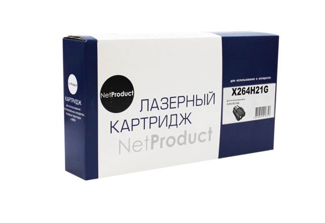 Тонер-картридж NetProduct (N-X264H21G) для Lexmark X264/363/364, 9K