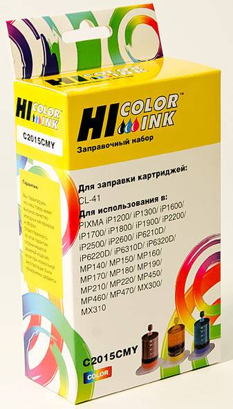 Заправочный набор Hi-Black для Canon CL-41, Color, 3x20 мл