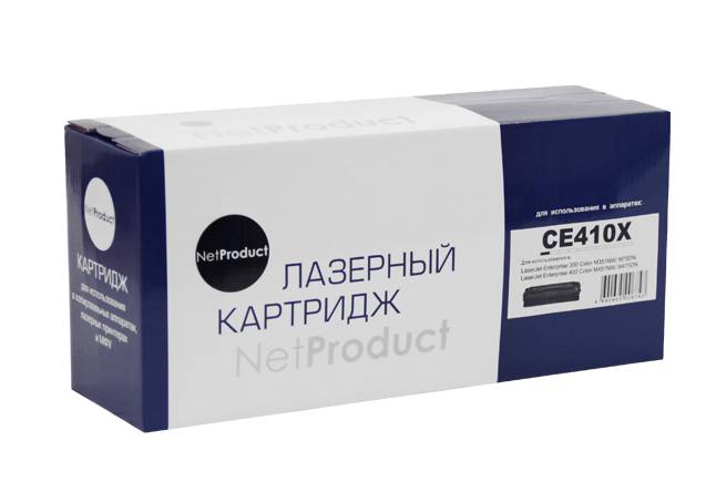 Картридж NetProduct (N-CE410X) для HP CLJ Pro300 Color M351/M375/Pro400 Color/M451, Bk, 4K