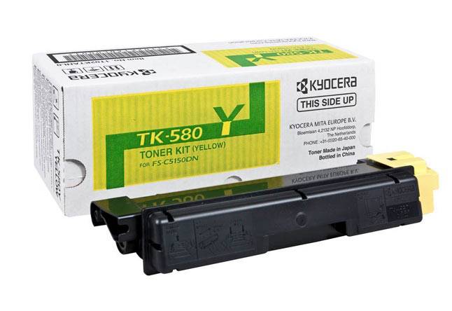 Картридж Kyocera-Mita FS-C5150DN (O)TK-580Y, yellow, 2,8К