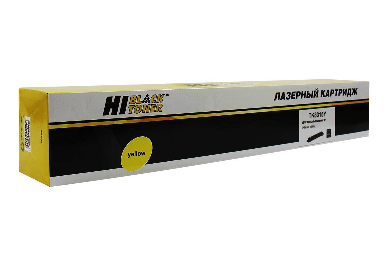 Тонер-картридж Hi-Black (HB-TK-8315Y) для Kyocera-Mita TASKalfa 2550ci, Y, 6K
