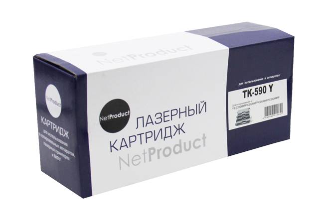 Тонер-картридж NetProduct (N-TK-590Y) для Kyocera-Mita FS-C5250DN/C2626MFP, Y, 5K