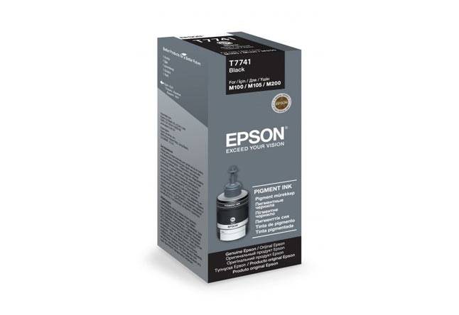 Чернила Epson M100/105/200/205 (O) C13T77414A, black, 140ml