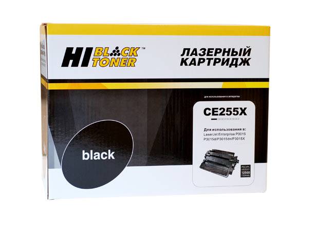 Картридж Hi-Black (HB-CE255X) для HP LJ P3015, 12,5K