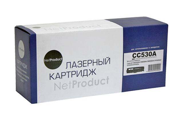 Картридж NetProduct (N-CC530A/№ 718) для HP CLJ CP2025/CM2320/Canon LBP7200, Bk, 3,5K