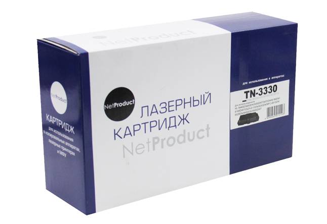 Тонер-картридж NetProduct (N-TN-3330) для Brother HL-5440D/5445/5450DN/5470DW/6180DW, 3K