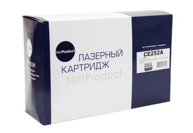 Картридж NetProduct (N-CE252A) для HP CLJ CP3525/CM3530, Y, 7K