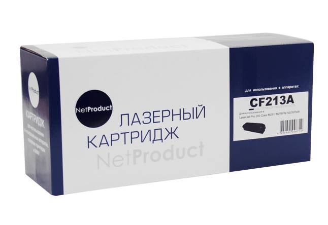 Картридж NetProduct (N-CF213A) для HP CLJ Pro 200 M251/MFPM276, №131A, M, 1,8K