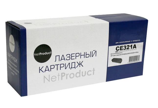 Картридж NetProduct (N-CE321A) для HP CLJ Pro CP1525/CM1415, C, 1,3K