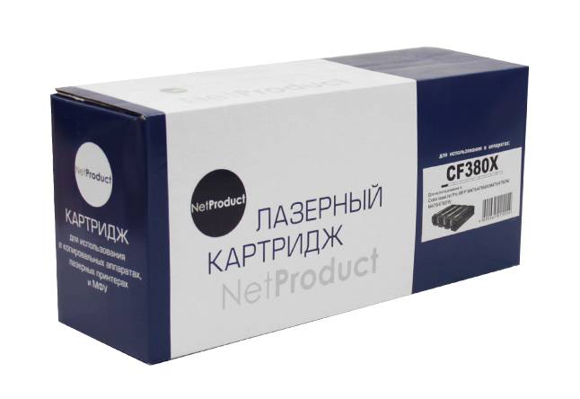 Картридж NetProduct (N-CF380X) для HP CLJ Pro MFP M476dn/dw/nw, №312X, Bk, 4,4K