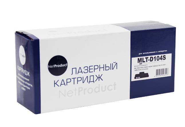 Картридж NetProduct (N-MLT-D104S) для Samsung ML-1660/1665/1860/SCX-3200/3205, 1,5K