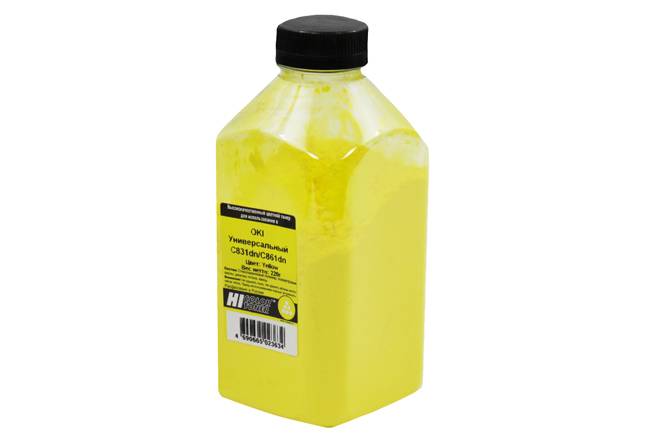 Тонер Hi-Black Универсальный для Oki С831dn/C861dn, Y, 220 г, банка