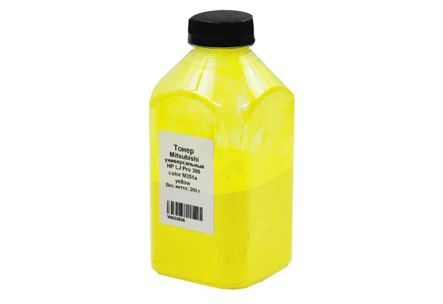 Тонер Mitsubishi Универсальный для HP LJ Pro 300 color M351a, Y, 200 г, банка