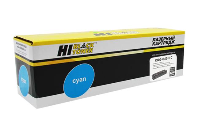 Картридж Hi-Black (HB-CRG-045H C) для Canon LBP-611/613/MF631/633/635, C, 2,2K