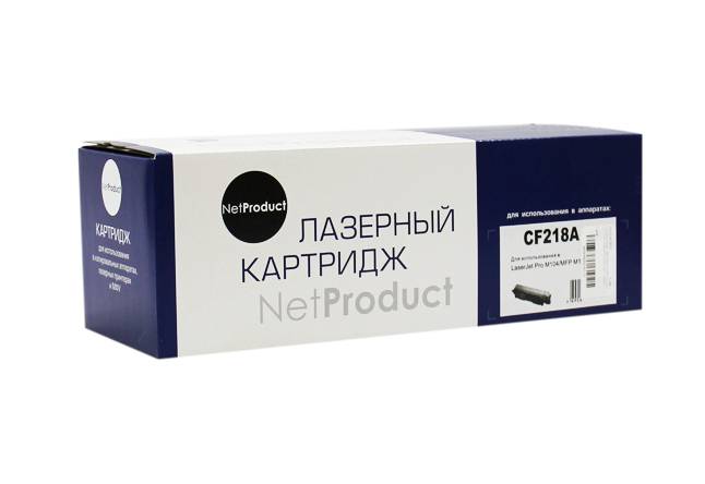 Тонер-картридж NetProduct (N-CF218A) для HP LaserJet Pro M104/MFP M132, 1,4K (с чипом)