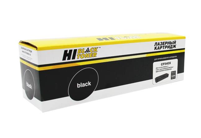 Картридж Hi-Black (HB-CF540X) для HP CLJ Pro M254nw/dw/M280nw/M281fdn/M281fdw, Bk, 3,2K