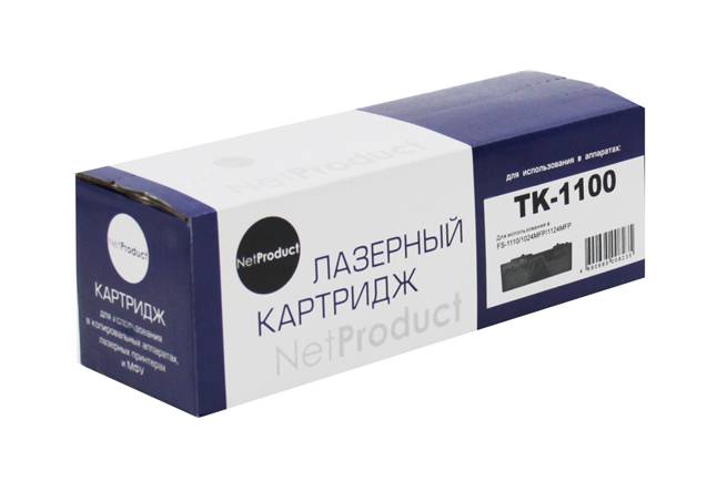 Тонер-картридж NetProduct (N-TK-1100) для Kyocera-Mita FS-1110/1024MFP/1124MFP, 2,1K