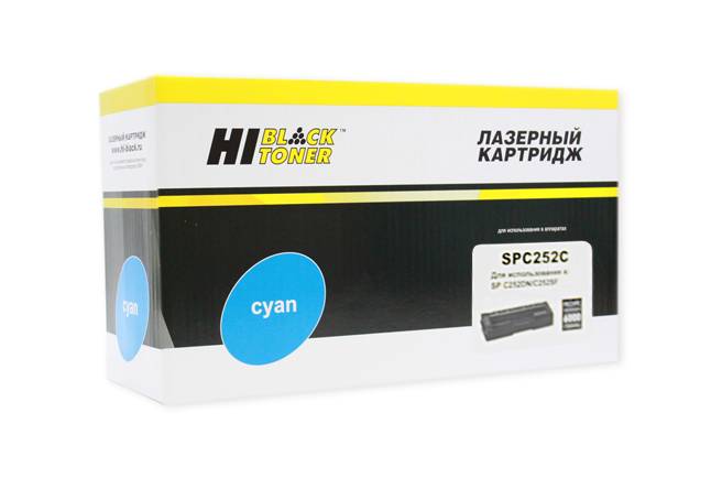 Картридж Hi-Black (HB-SPC252C) для Ricoh Aficio SPC252DN/C252SF, C, 6K