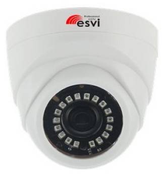 EVC-DL-S20-P/A/C купольная IP видеокамера, 2.0Мп, f=2.8мм, POE, аудио вх., SD