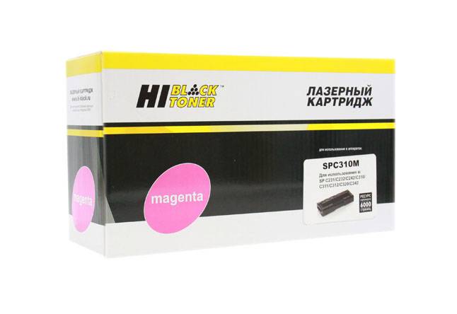 Картридж Hi-Black (HB-SPC310M) для Ricoh Aficio SPC231/232/242/310/311/312/320, M, 6K