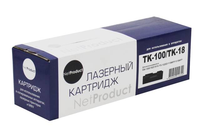 Тонер-картридж NetProduct (N-TK-100/TK-18) для Kyocera-Mita KM-1500/FS-1020, 7,2K