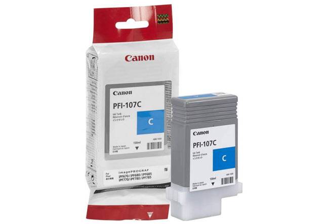 Картридж PFI-107C Canon iPF680/685/780/785, 130ml (О) голубой 6706B001
