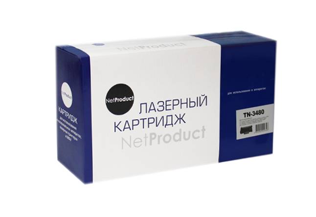 Тонер-картридж NetProduct (N-TN-3480) для Brother HL-L5000D/5100DN/5200DW, 8K