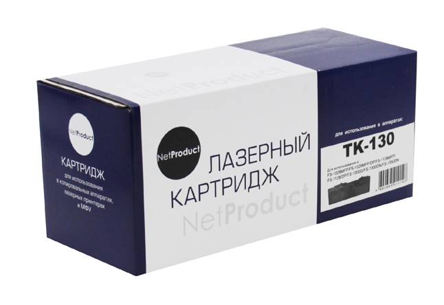 Тонер-картридж NetProduct (N-TK-130) для Kyocera-Mita FS-1028MFP/DP/1300D, 7,2K