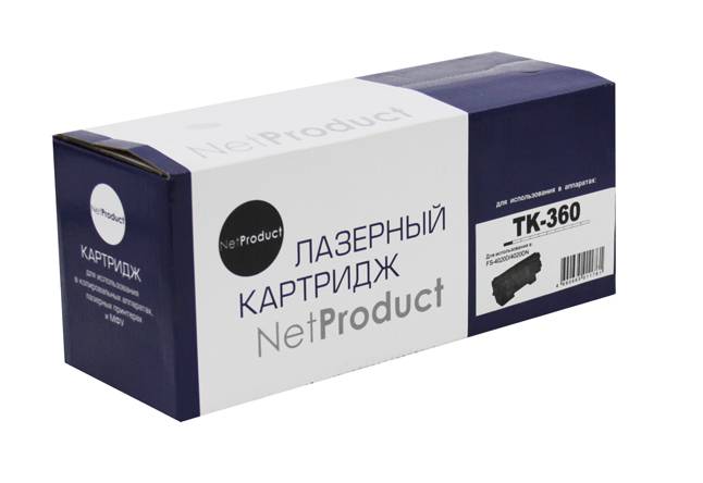 Тонер-картридж NetProduct (N-TK-360) для Kyocera-Mita FS-4020, 20K