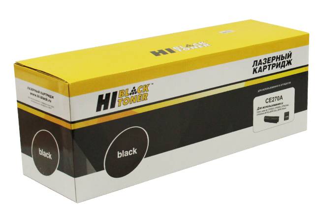 Картридж Hi-Black (HB-CE270A) для HP CLJ CP5520/5525/Enterprise M750, Bk, 13,5K