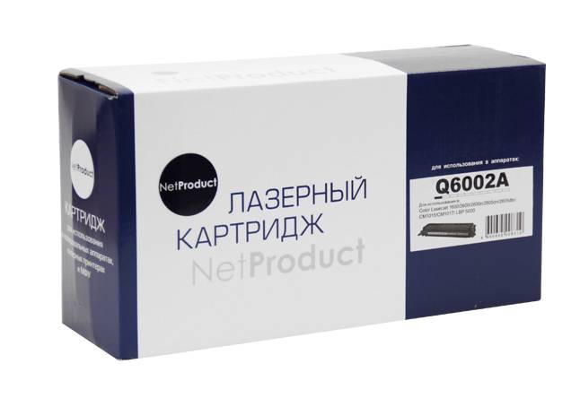 Картридж NetProduct (N-Q6002A) для HP CLJ 1600/2600/2605,  Y, 2K