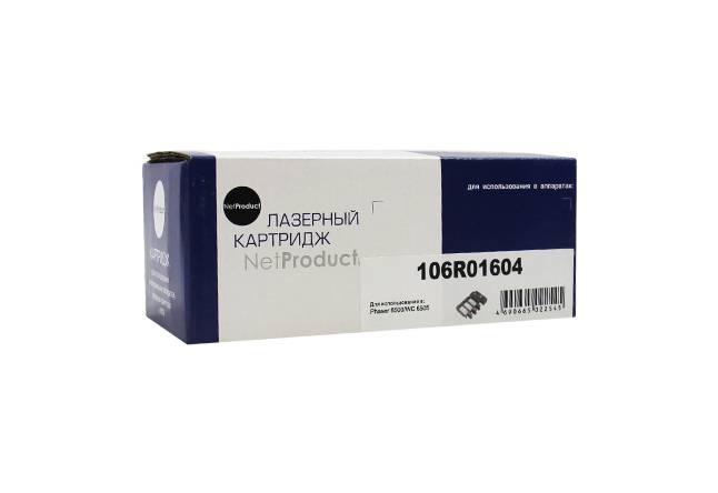 Тонер-картридж NetProduct (N-106R01604) для Xerox Phaser 6500/WC 6505, Bk, 3K Тонер-картридж NetProduct (N-106R01604) для Xerox Phaser 6500/WC 6505, Bk, 3K